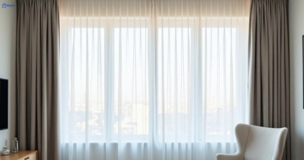 Freshly steam cleaned curtains in southbank-vic QLD